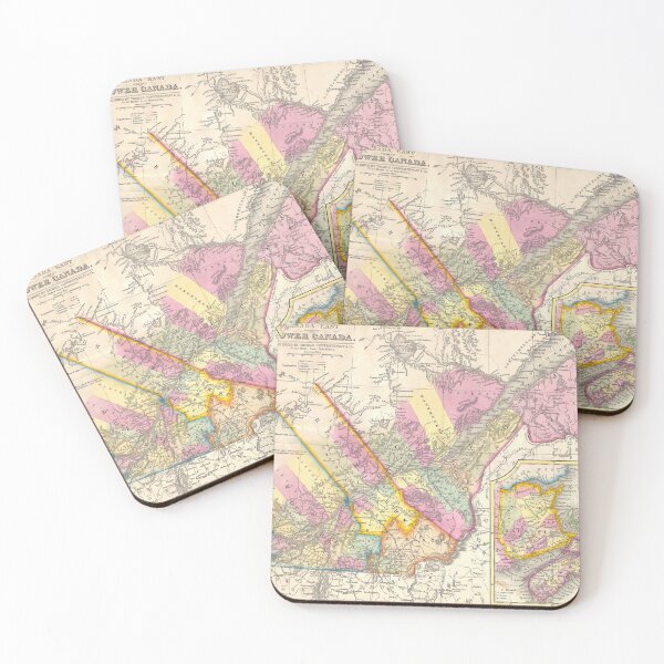 Item preview, 1854 Mitchell Map of Quebec, Lower Canada or Canada East designed and sold by Gin  Neko.