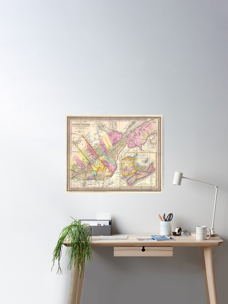 Buy Bras Coupe Lake, Quebec, Canada Map Wooden Sign Wall Art Print on Real  Wood Online in India 