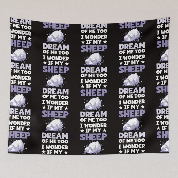 Item preview, Funny Farming I Wonder If My Sheep Dream About Me Too Farmer  designed and sold by MagicSD Designs.