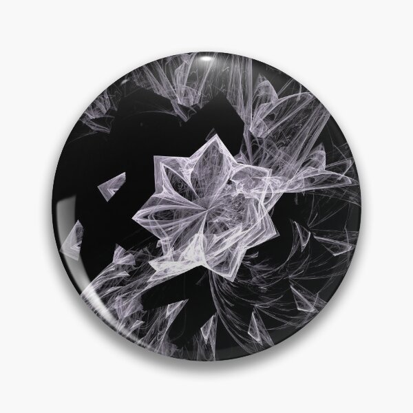 Item preview, Icy white star fractal designed and sold by daveoily.