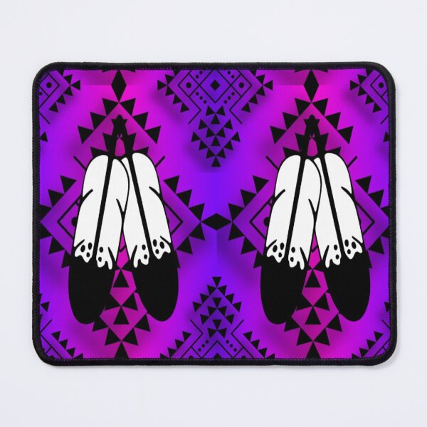 Item preview, Purple / Pink / Gradient Double Feather Native Print designed and sold by JMWCD.