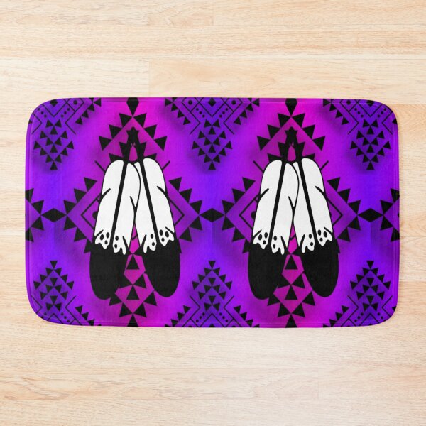 Item preview, Purple / Pink / Gradient Double Feather Native Print designed and sold by JMWCD.