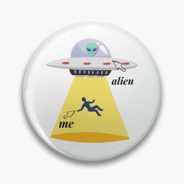 Item preview, Funny Extraterrestrial Alien Abduction. Alien Spaceship Abducting a Human designed and sold by silviaol.