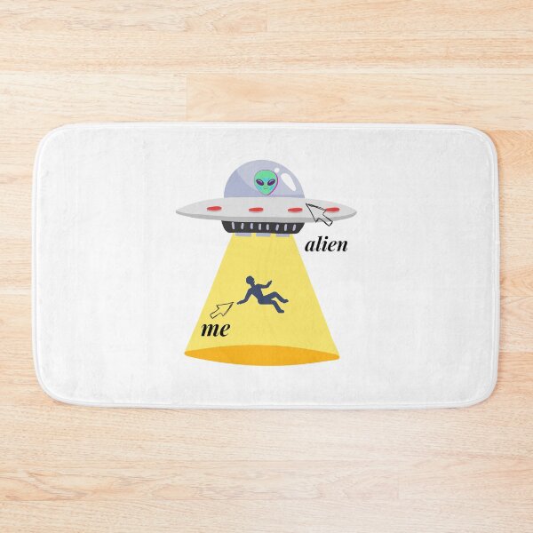 Item preview, Funny Extraterrestrial Alien Abduction. Alien Spaceship Abducting a Human designed and sold by silviaol.