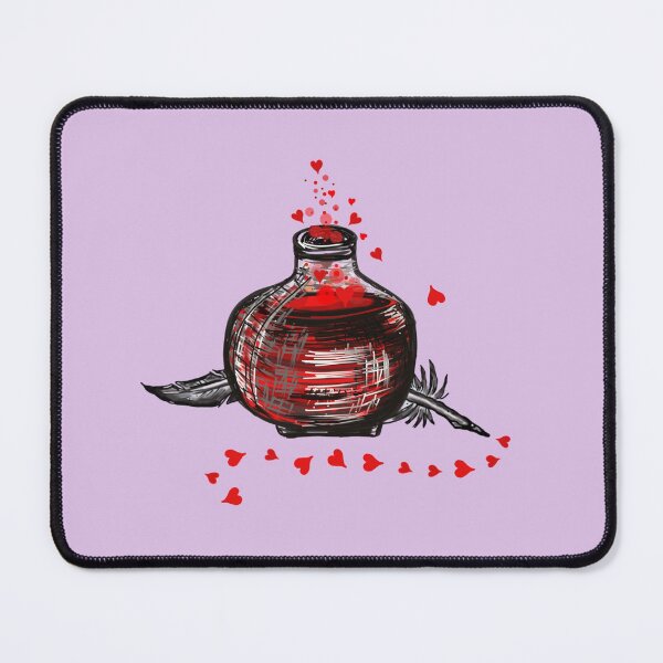 Item preview, Romance Writer's Ink Bottle & Quilt designed and sold by KatjaRedbubble.