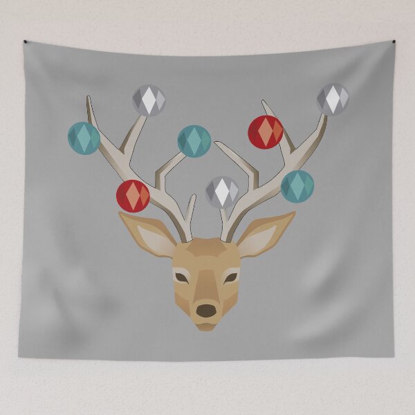 Item preview, Christmas reindeer with spheres on its horns designed and sold by Vendavalt.