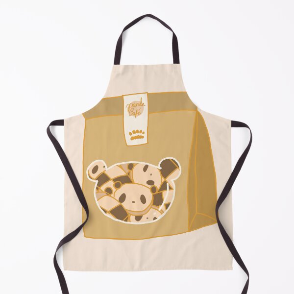 Item preview, Panda Cafe - Panda Checkered Butter Cookies in a paper bag designed and sold by citrusapple.