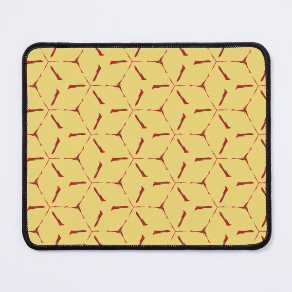 Item preview, Red Hexagon Tile on Yellow designed and sold by Fractal Journeys, etc. .