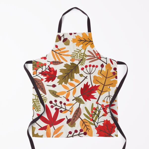 Item preview, Vibrant Fall Autumn Nature Pattern. Orange, Red, Green Leaves, Acorns and Autumn Berries designed and sold by silviaol.