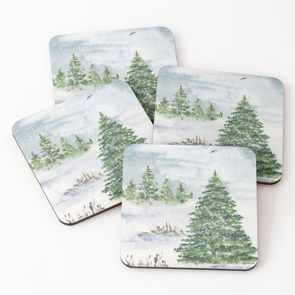 Item preview, Christimas Landscape designed and sold by BklynArtLab.