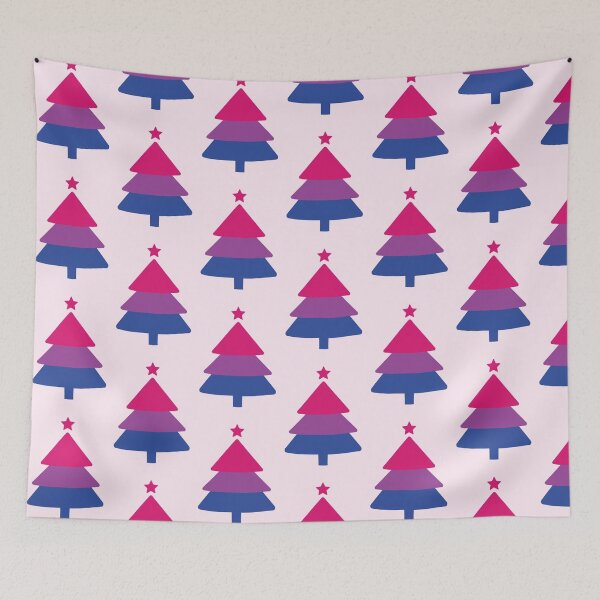 Item preview, Bisexual Christmas Tree Bi Pride Flag designed and sold by HumanNation.