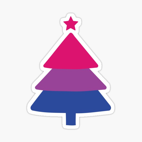 Pansexual Tree Pan Pride Christmas Holiday  Sticker for Sale by