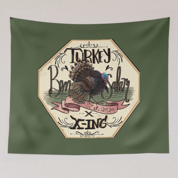Item preview, Ben the Turkey Crossing Bensalem Pennsylvania US Landmark Art Bucks County Memorabilia designed and sold by tinaschofield.