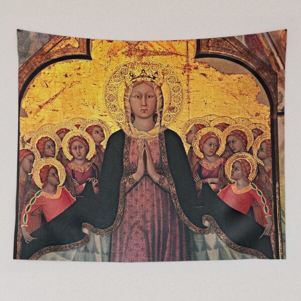 Item preview, Madonna of Mercy Medieval Painting Orvieto Cathedral Italy designed and sold by Anna Lemos.