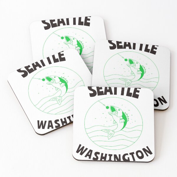 Item preview, Idea de regalo de camiseta/pegatina "Fish" de Seattle Washington designed and sold by BestCoolStuff.