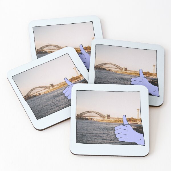 Item preview, Sydney Harbour Bridge Thumbs Up Postal Ilustración designed and sold by HFGjewels.