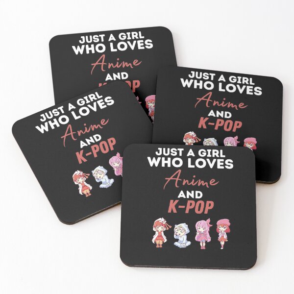 Item preview, Just A Girl Who Loves Anime and K-Pop designed and sold by SilkenDove.