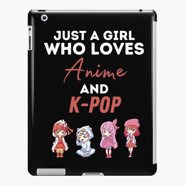 Powered by K-pop and Anime - Kpop Fans iPad Case & Skin for Sale