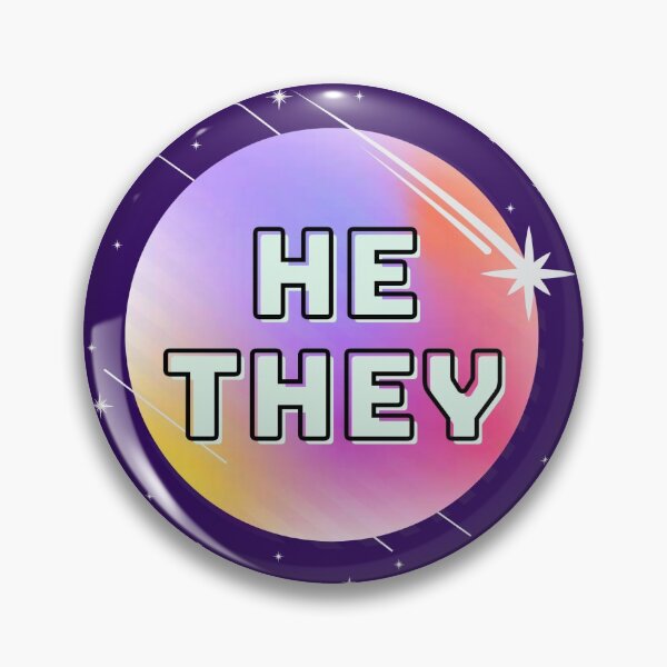 Item preview, He They Planet Pronouns designed and sold by LyssaByssa.