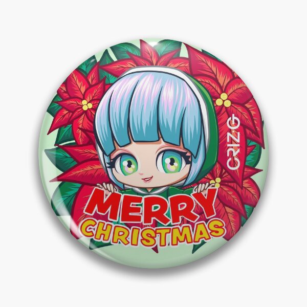 Item preview, Merry Christmas with Poinsettia, by CrizG. designed and sold by CrizG.