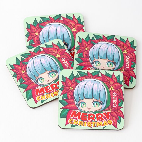 Item preview, Merry Christmas with Poinsettia, by CrizG. designed and sold by CrizG.