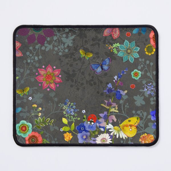 Item preview, Bohemian Floral Fantasy on Dark Gray   designed and sold by Sue Zipkin.