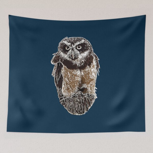 Item preview, White Alternate Design of a Spectacled Owl. designed and sold by designsasstultd.