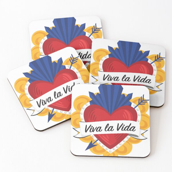 Item preview, Mexican Sacred Heart / "Viva la Vida" Frida Kahlo's Quote in Spanish by Akbaly designed and sold by Akbaly.