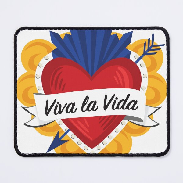 Item preview, Mexican Sacred Heart / "Viva la Vida" Frida Kahlo's Quote in Spanish by Akbaly designed and sold by Akbaly.