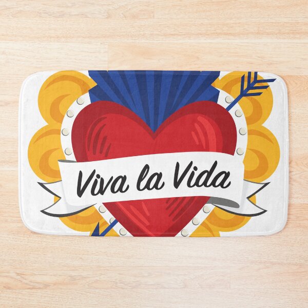 Item preview, Mexican Sacred Heart / "Viva la Vida" Frida Kahlo's Quote in Spanish by Akbaly designed and sold by Akbaly.
