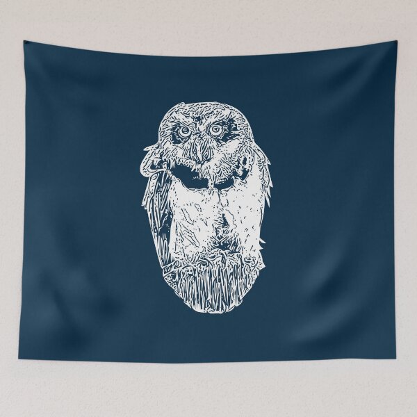Item preview, White Design of a Spectacled Owl. designed and sold by designsasstultd.