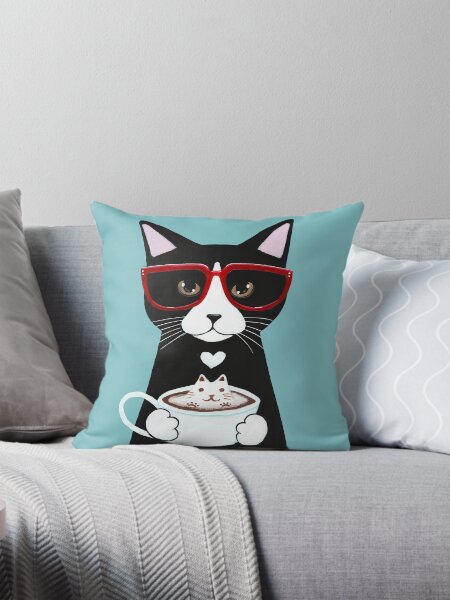 Item preview, Tuxedo Catpurrccino designed and sold by KilkennyCat Art.