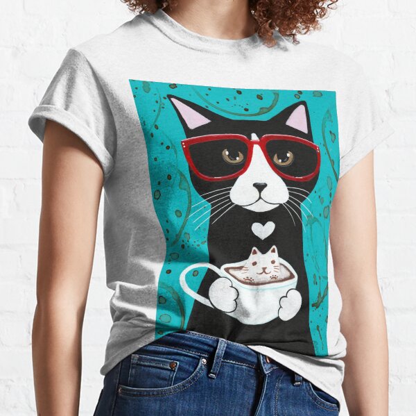 Item preview, Tuxedo Catpurrccino designed and sold by KilkennyCat Art.