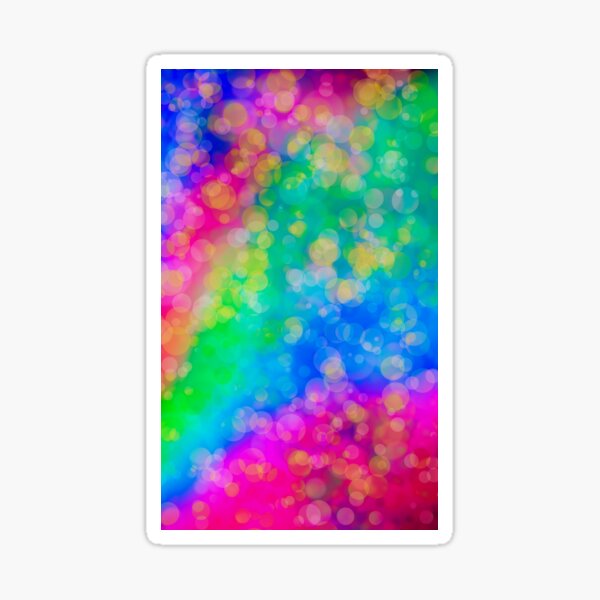 Rainbow Ombre Glitter multicolor Sticker