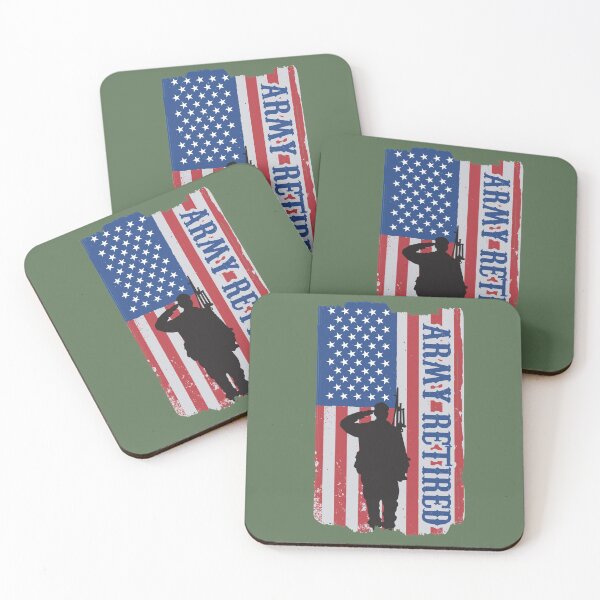 Item preview, Distressed USA Flag Army Retired - Present Military  designed and sold by SilkenDove.