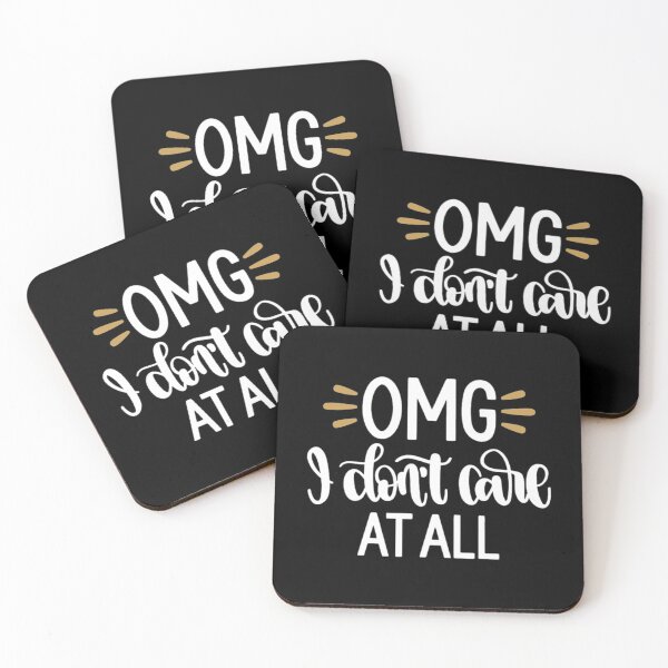 Item preview, OMG I don't care at all designed and sold by pnkpopcorn.