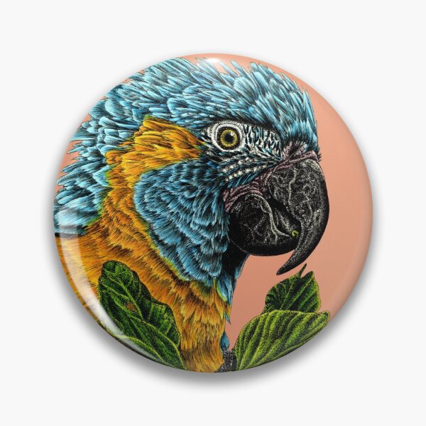 Item preview, Blue throated macaw parrot designed and sold by LorenDowding.