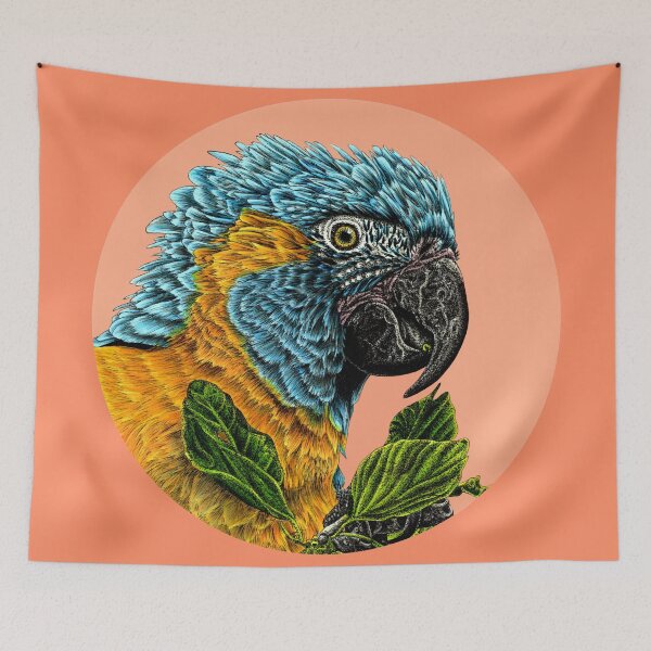 Item preview, Blue throated macaw parrot designed and sold by LorenDowding.