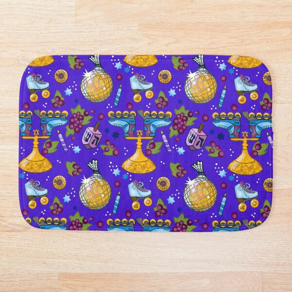 Item preview, Hanukkah Skating Holiday Print designed and sold by Hotanist.