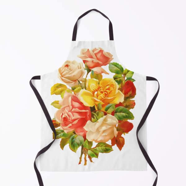 Item preview, Antique Vibrant Victorian Roses, Garden Flowers. Red, Pink, Yellow Roses designed and sold by silviaol.