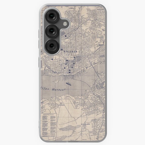 Item preview, 1950 Vintage Map of Halifax and Dartmouth, Nova Scotia designed and sold by Gin  Neko.