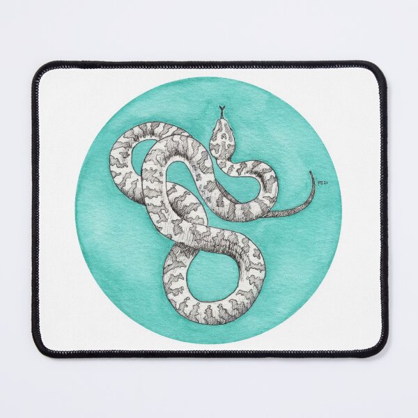 Item preview, Inktober 2021: Snake designed and sold by Pamela Sommer.