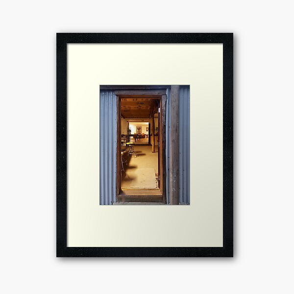 Outside Looking In at Magpie Springs by Adelaide Artist Avril Thomas Framed Art Print