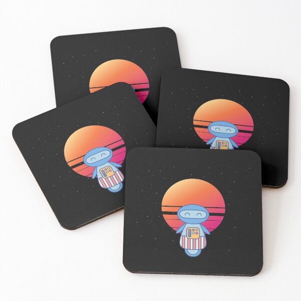 Item preview, The Robot Is Flying High At Sunset. designed and sold by ELEGANTRETRO.