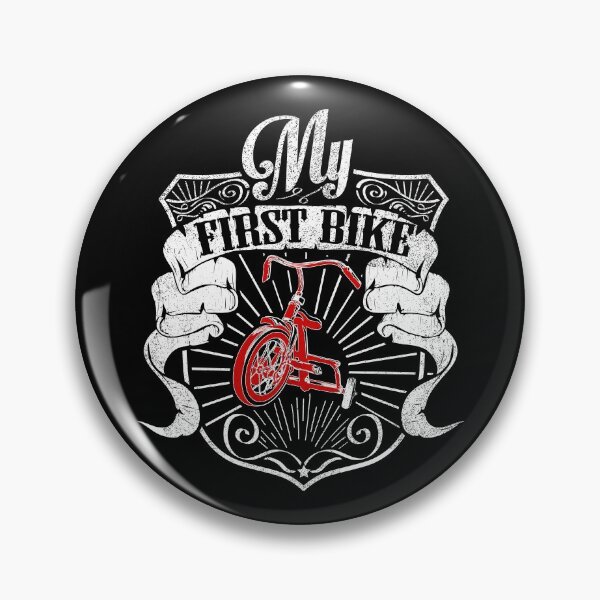 Item preview, My First Bike showing a tricycle in a bilker design. designed and sold by dhajr.