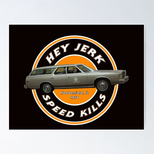 Item preview, Hey Jerk Speed Kills Halloween 1978 Annie Michael Myers Horror Humor T-Shirt designed and sold by Gore2Geek.