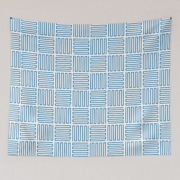 Artikelvorschau, Schachbrettmuster in Blau entworfen und verkauft von Neil Feigeles.