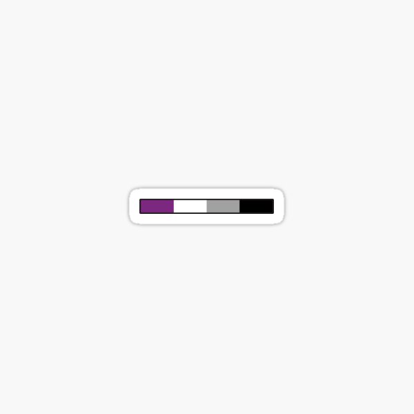 Subtle Asexual Pride Flag Strip Subtle Ace Pride Sticker For Sale By Humannation Redbubble 0761