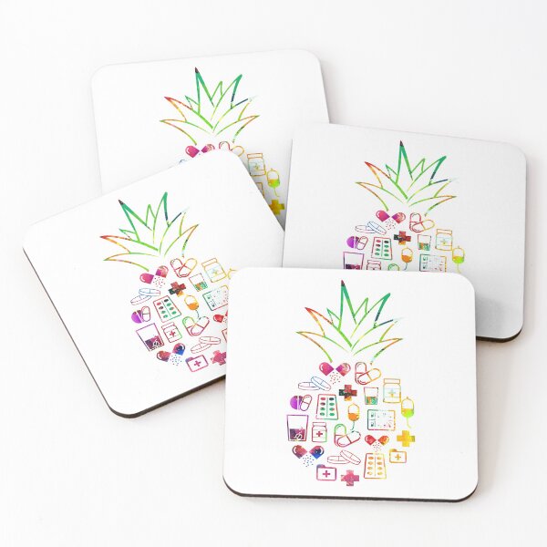Item preview, Pharmacist pineapple watercolor designed and sold by aggiexnjoz.