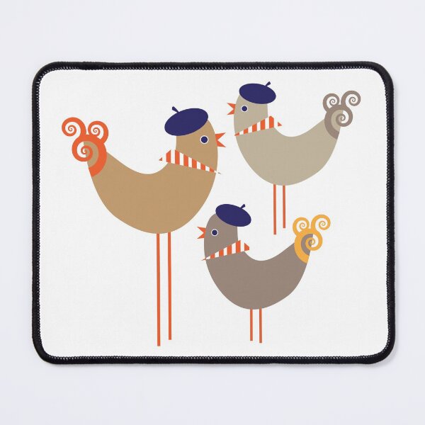 Item preview, Third Day of Christmas ... Three French Hens designed and sold by Alison Lyons.